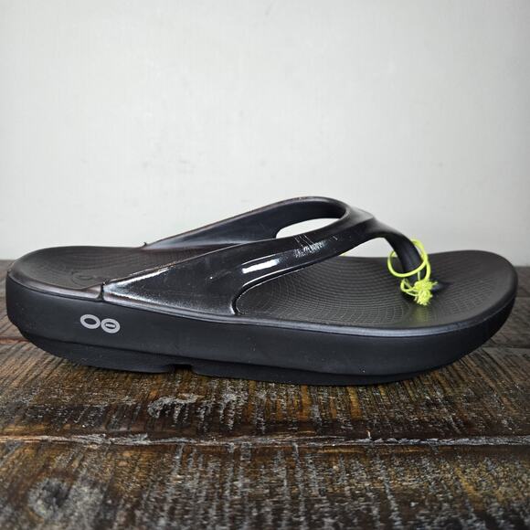NEW Oofos Oolala Womens Size 9 Recovery Slip-On Comfort Flip Flops Sandals Black - Picture 5 of 12
